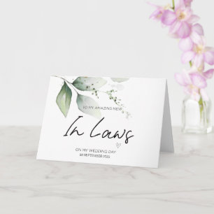 Carte Vers de nouveaux parents en Merci de Mariage de dr
