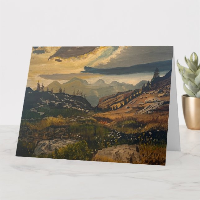 Carte Vers les montagnes, Original de Gary Poling (Petite plante)