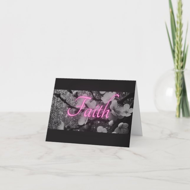 Carte Verset biblique relatif - Foi (Devant)