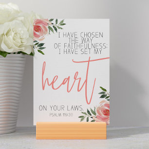 Carte Verset Psalm Bible