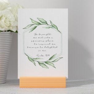 Carte Verset Psalm Bible
