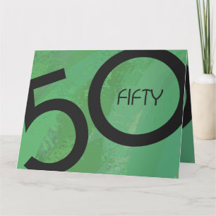 Carte Vert 50 Décennie Anniversaire