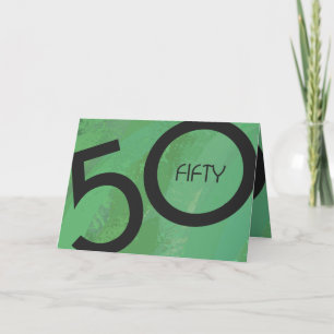 Carte Vert 50 Décennie Anniversaire