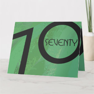 Carte Vert 70 Décennie Anniversaire