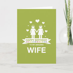 Carte Vert   Femme Extraordinaire   Joyeux anniversaire