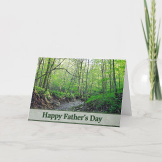Carte Vert heureux de fête des pères