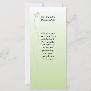 Carte Vert ombragé avec ligne Fleur de lis