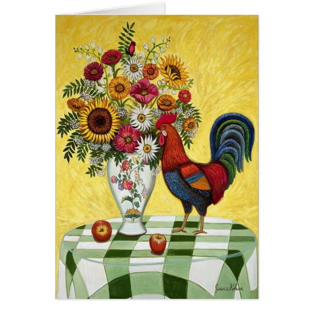 Carte verte de coq de contrôle (Devant)