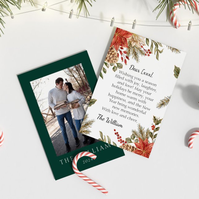 Carte verte Emerald de Noël personnalisée (Créateur téléchargé)