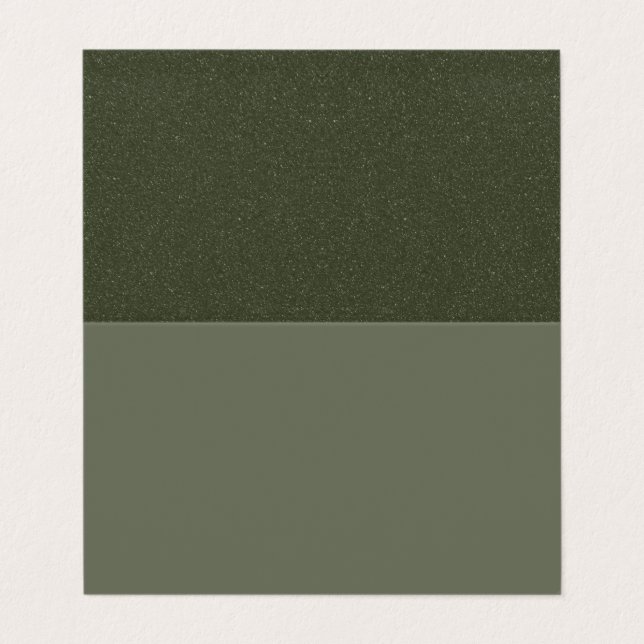 Carte verte en mousse pliée personnalisée avec des (Extérieur déplié)