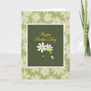 Carte verte florale flou