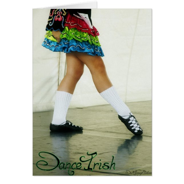 Carte verte irlandaise de danse (Devant)