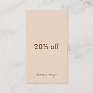 Carte verticale de remise de PastelPeach de typo