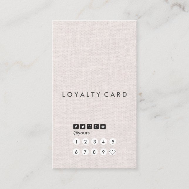 Carte verticale de toile minimale professionnelle (Devant)