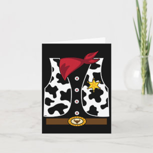 Carte Veste de cowboy Costume de shérif western Cool Eas