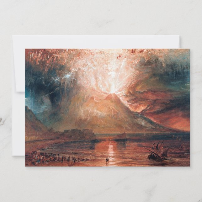 Carte Vésuve en éruption par J. M. W. Turner (1820) (Devant)