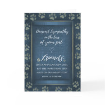 Vet & Business Pet Perdre Sympathie Blue Empreinte