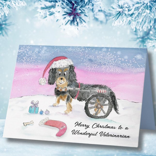 Carte Vet Joyeux Noël Cavalier King Charles Spaniel (Créateur téléchargé)