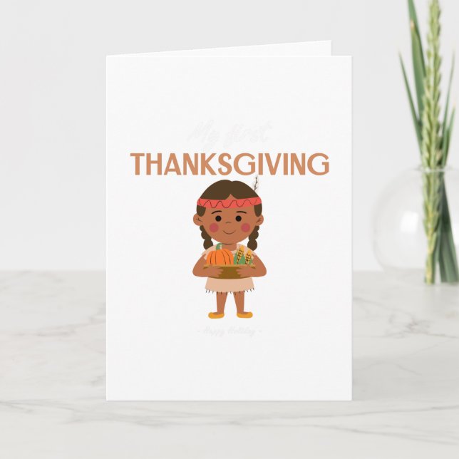 Carte Vêtements de bébé pour la fête de Thanksgiving Gar (Devant)