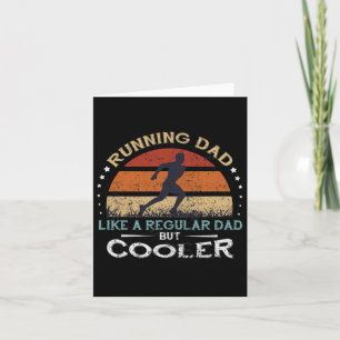 Carte Vêtements pour homme rétro Running Papa Fête des P