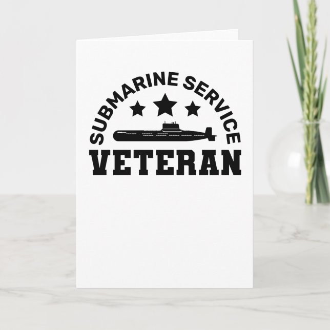 Carte Vétéran du service sous-marin - Conception militai (Devant)