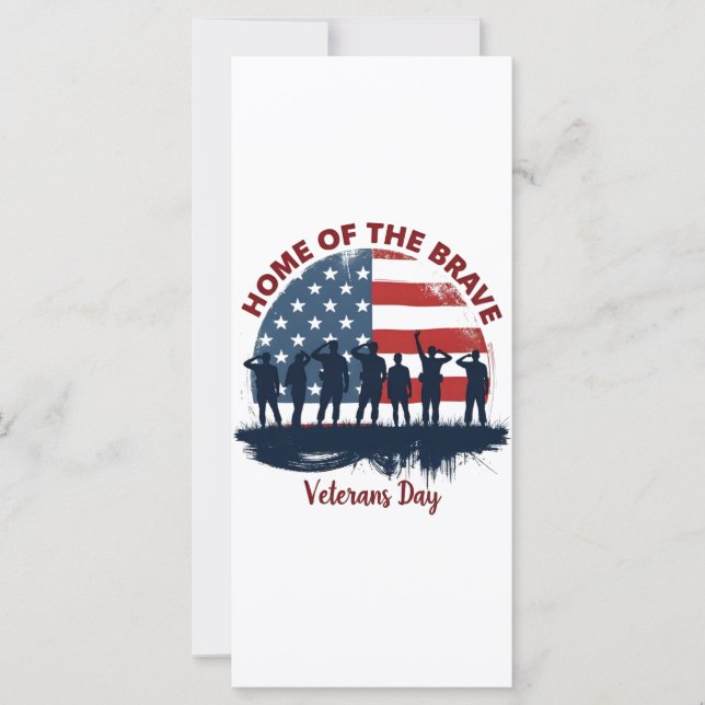 Carte Veterans Day Patriotic Tee (Devant)