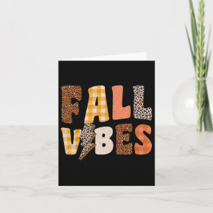 Carte Vibes d'automne rétro 