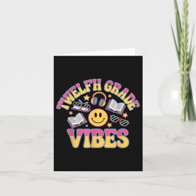 Carte Vibes de 12e année Enseignant de 12e année (Devant)
