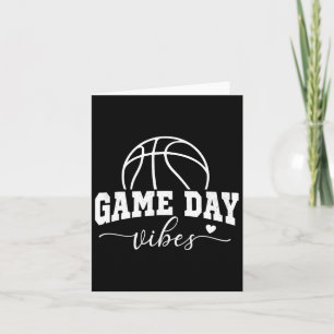 Carte Vibes de jour de match de basket Vie de maman de b