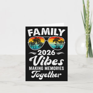 Carte Vibes de la famille 2026 Réunion de famille Vacanc