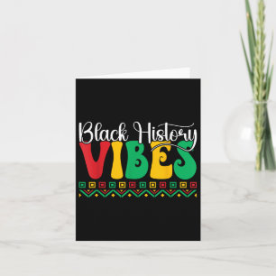 Carte Vibes de l'histoire noire Junet de la liberté afro