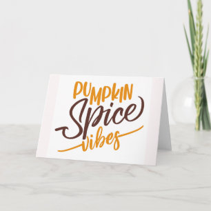 Carte Vibes de Spice Citrouille
