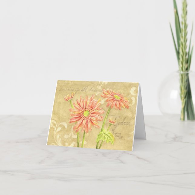 Carte Vibrant Jardin de marguerite Vide N'Importe Quelle (Devant)