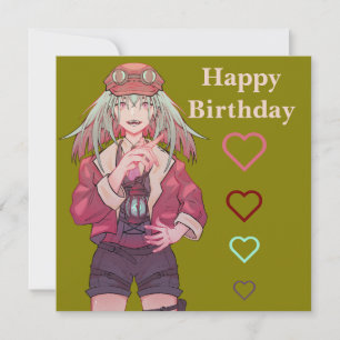 Carte Vibre Anime girl