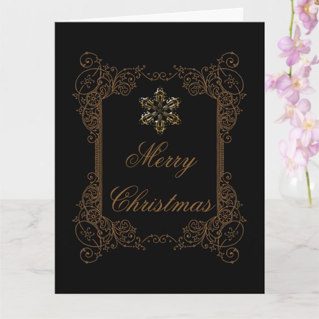 Carte Victorian Fantasy Christmas  (Orchidée)