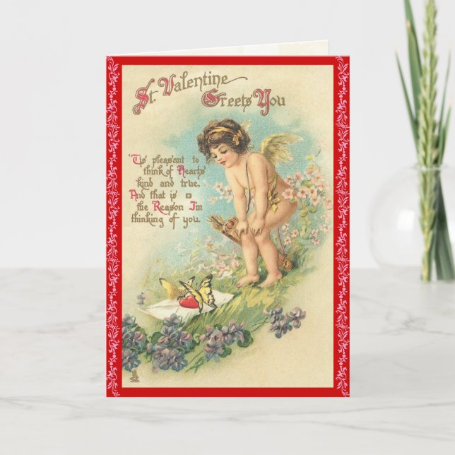 Carte Victorian Valentine's Day (Devant)