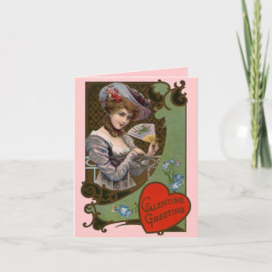 Carte Victorian Valentine's Day vintage