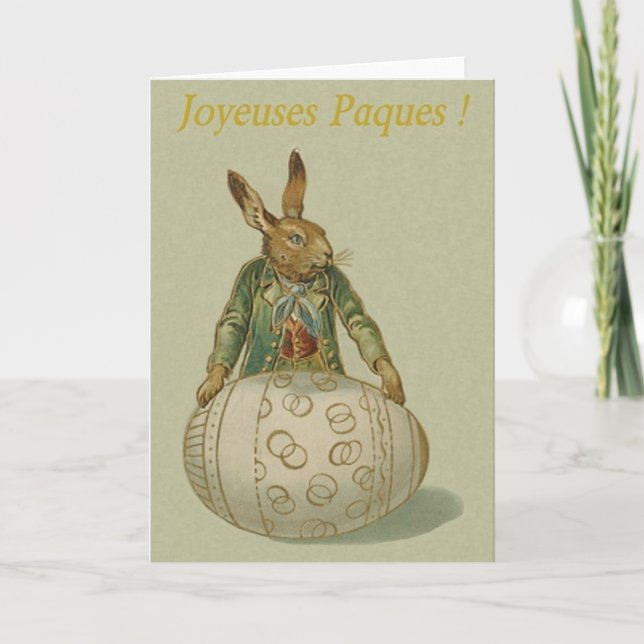 Carte victorienne de Joyeuses Pâques Pâques de (Devant)