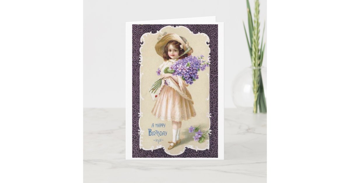 Carte Victorienne De Joyeux Anniversaire Zazzle Ca Carte Victorienne De Joyeux Anniversaire Zazzle Ca