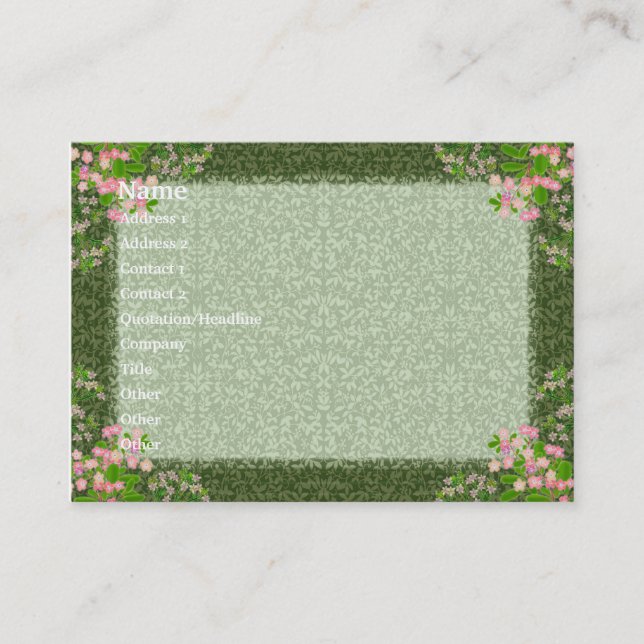 Carte victorienne de profil d'élégance (Devant)