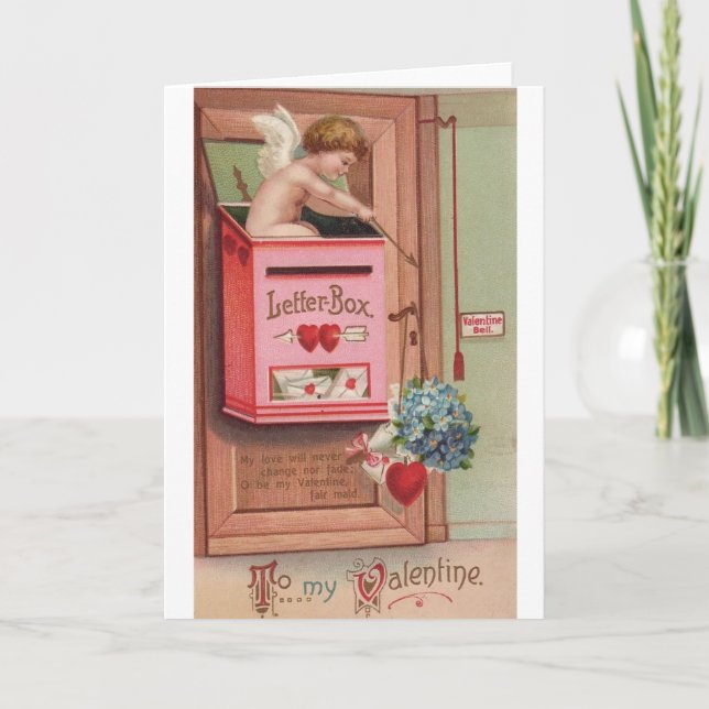 Carte victorienne de Saint-Valentin de lettre (Devant)
