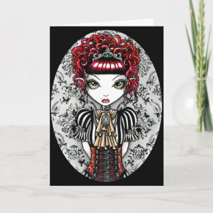 Carte victorienne gothique d'Annie Fae