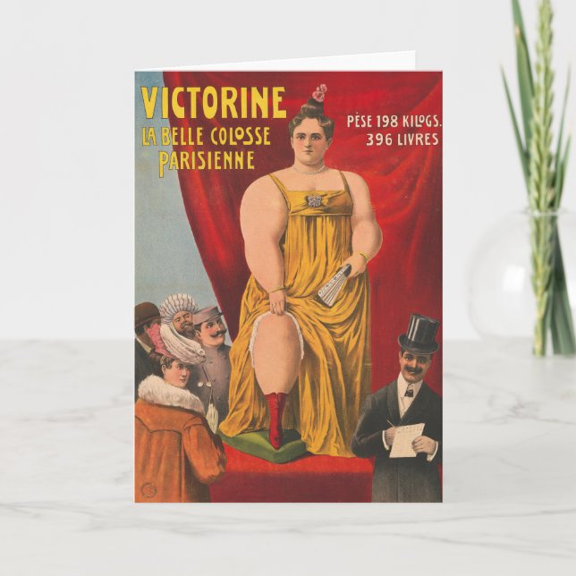 Carte Victorine, La Belle Grande Femme Parisienne (Devant)