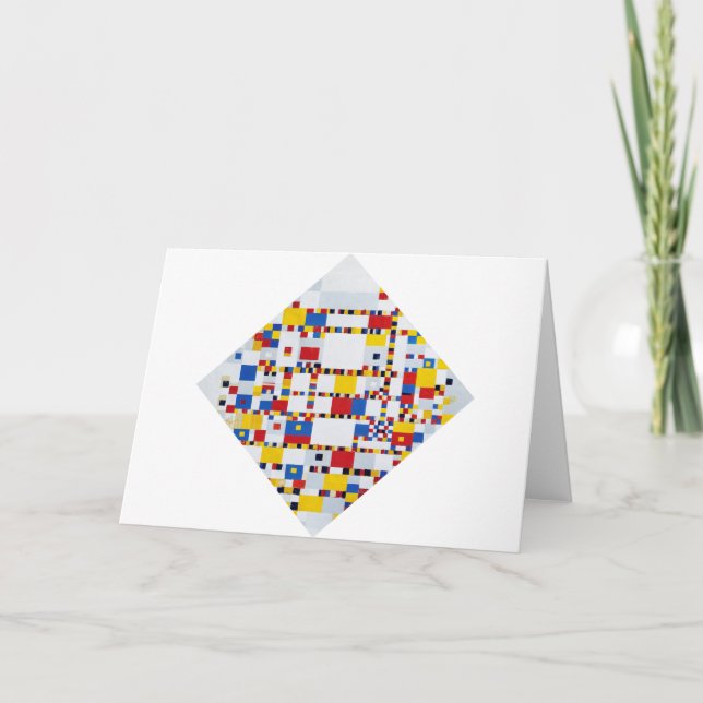 Carte Victory Boogie Woogie, Mondrian (Devant)