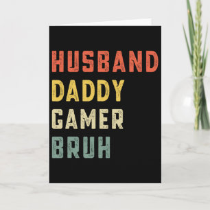 Carte Vidéo drôle de la fête des pères Husband Daddy Gam