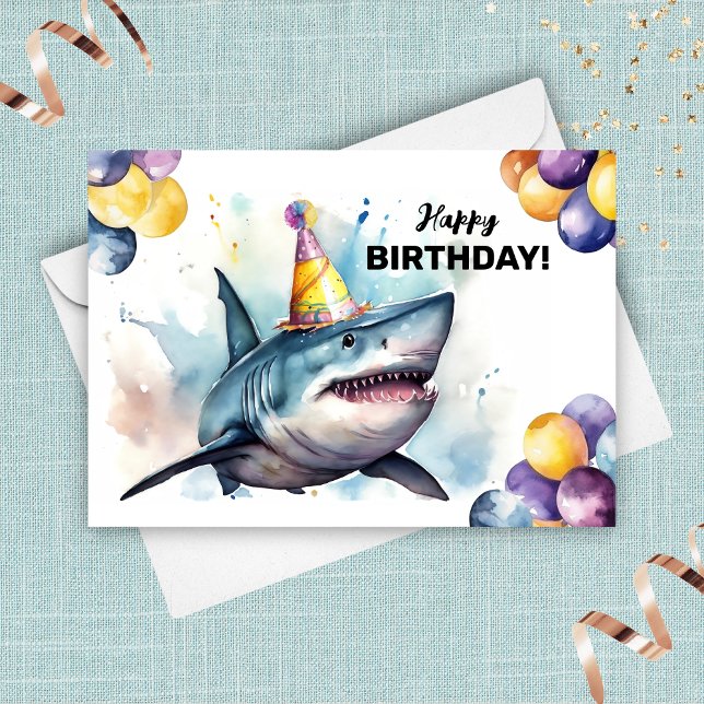 Carte Vie de mer de requin Great White Marine Joyeux ann (Créateur téléchargé)