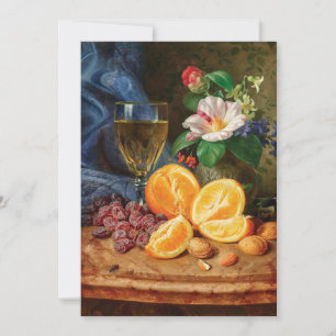 Carte Vie morte avec des oranges   Josef Lauer