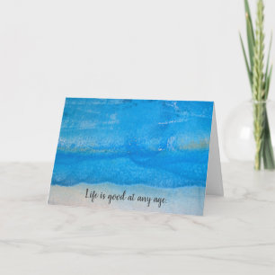 Carte vieil abrégé sur texturisé peinture d'anniversaire