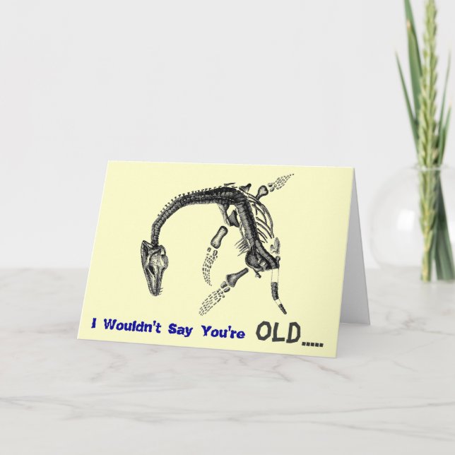 Carte Vieil anniversaire de relique (Devant)