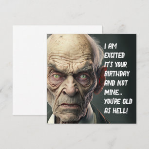 Carte Vieil homme vous souhaite un joyeux anniversaire